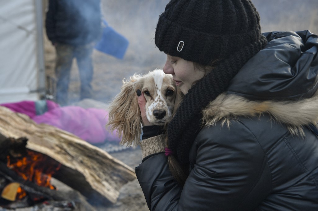 En Photos: L'inexorable fuite des civils ukrainiens
