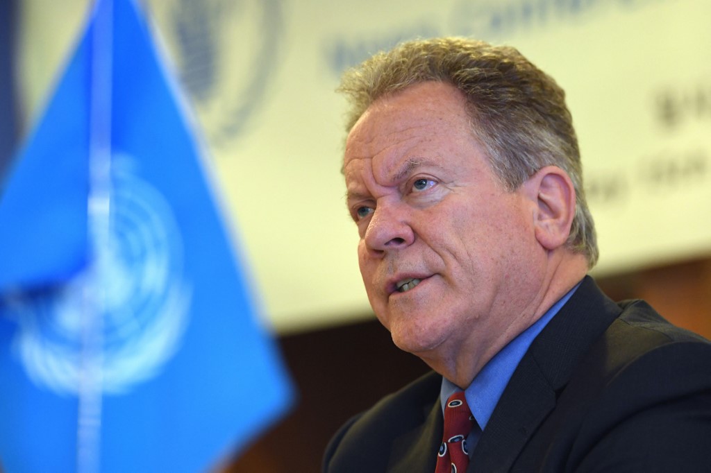 David Beasley, le directeur exécutif du Programme alimentaire mondial (PAM) des Nations unies. (AFP).