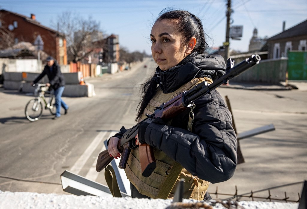 En photos: En dépit de l'horreur, des Ukrainiens plus déterminés que jamais