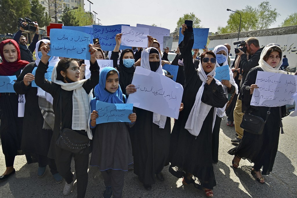 Afghanistan: manifestation à Kaboul contre la fermeture du secondaire aux filles