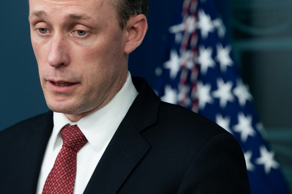 Dimanche, Jake Sullivan avait lancé un avertissement à Pékin, en disant dans une interview à CNN: "Nous avons fait savoir à Pékin que nous ne resterons pas passifs et ne laisserons aucun pays compenser les pertes de la Russie dues aux sanctions économiques." (AFP)