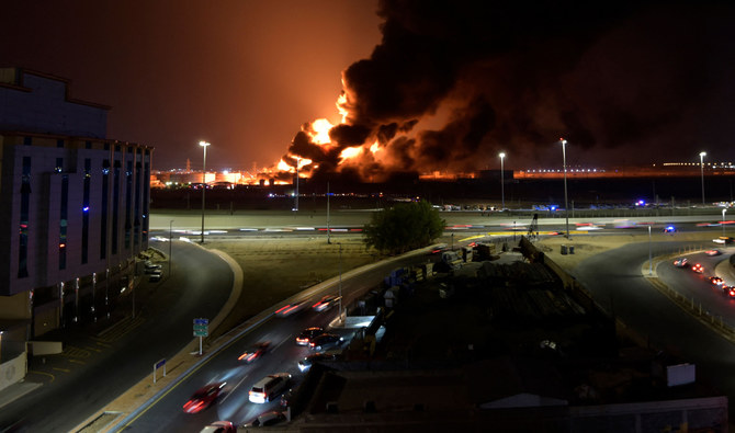 L'attaque a causé l'incendie de la raffinerie de Djeddah vendredi (Photo, AFP).