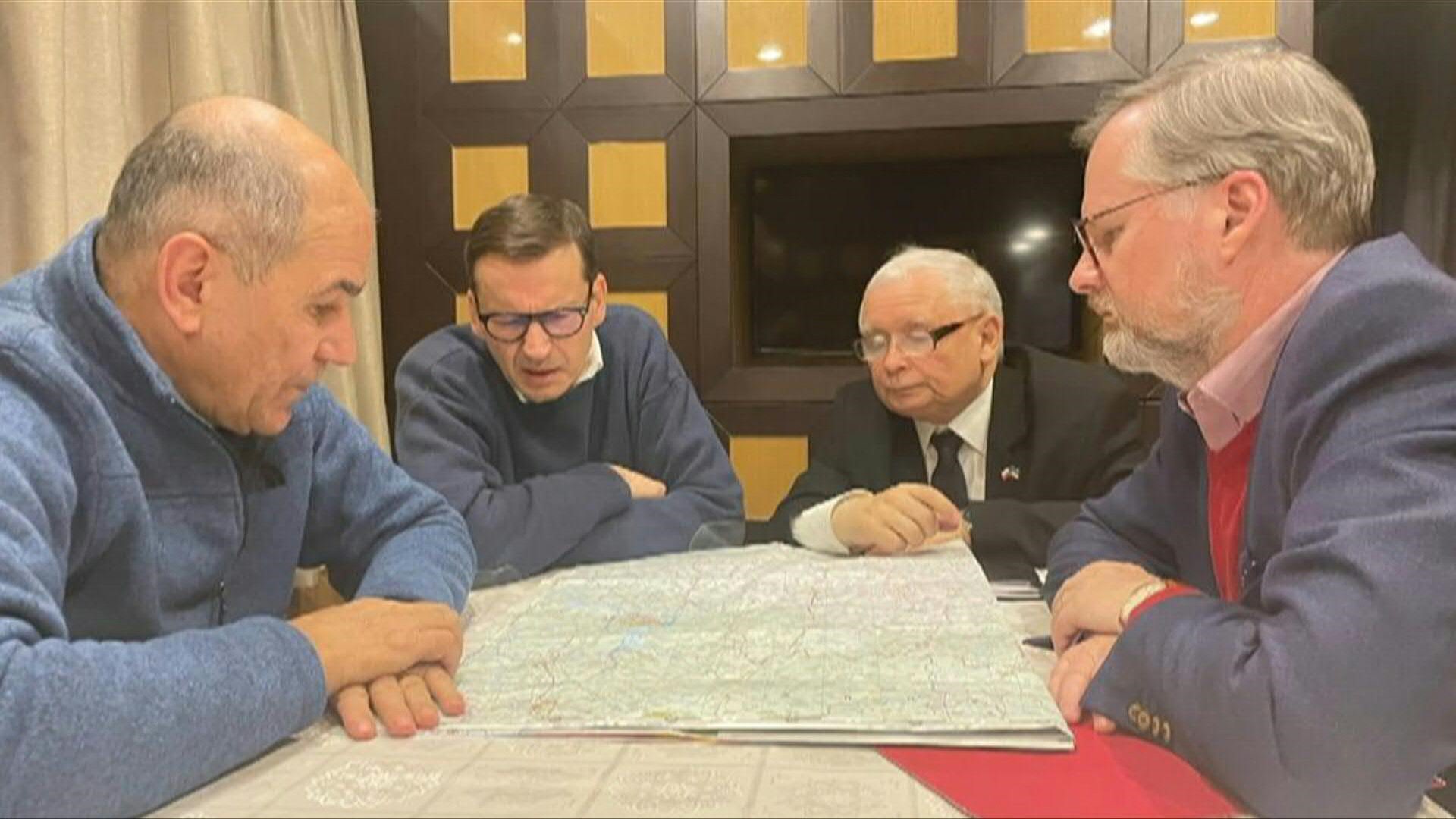 Les Premiers ministres polonais, tchèque et slovène sont arrivés à Kiev