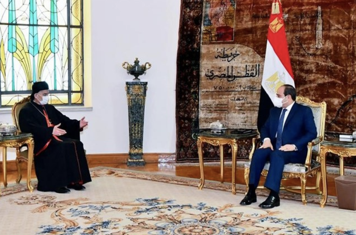Al-Sissi assure le patriarche maronite du soutien de l’Égypte pour la stabilité du Liban