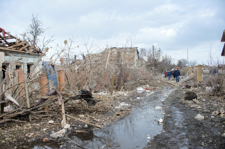 La ville de Soumy, située à environ 350 km à l'est de Kiev, a connu des semaines de combats intenses. (Reuters).