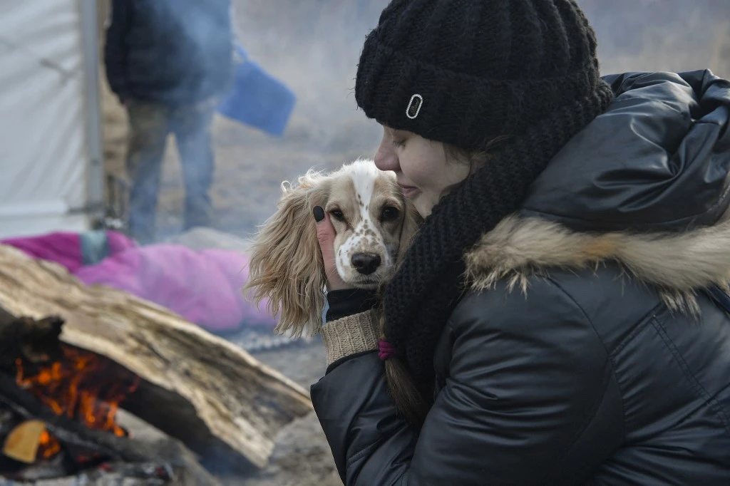 En Photos: L'inexorable fuite des civils ukrainiens