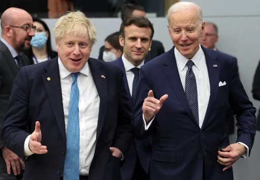 Ukraine: Johnson, Biden, Macron, Scholz et Draghi contre tout «relâchement de la détermination occidentale»