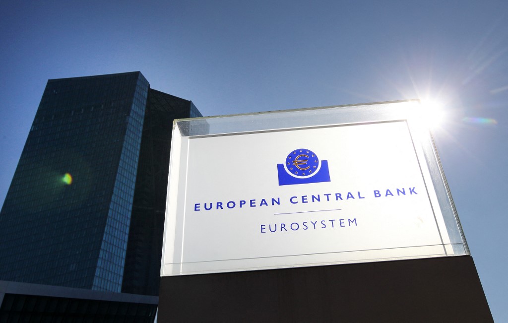 Le siège de la Banque centrale européenne (BCE) à Francfort, dans l'ouest de l'Allemagne, le 10 mars 2022. (AFP).
