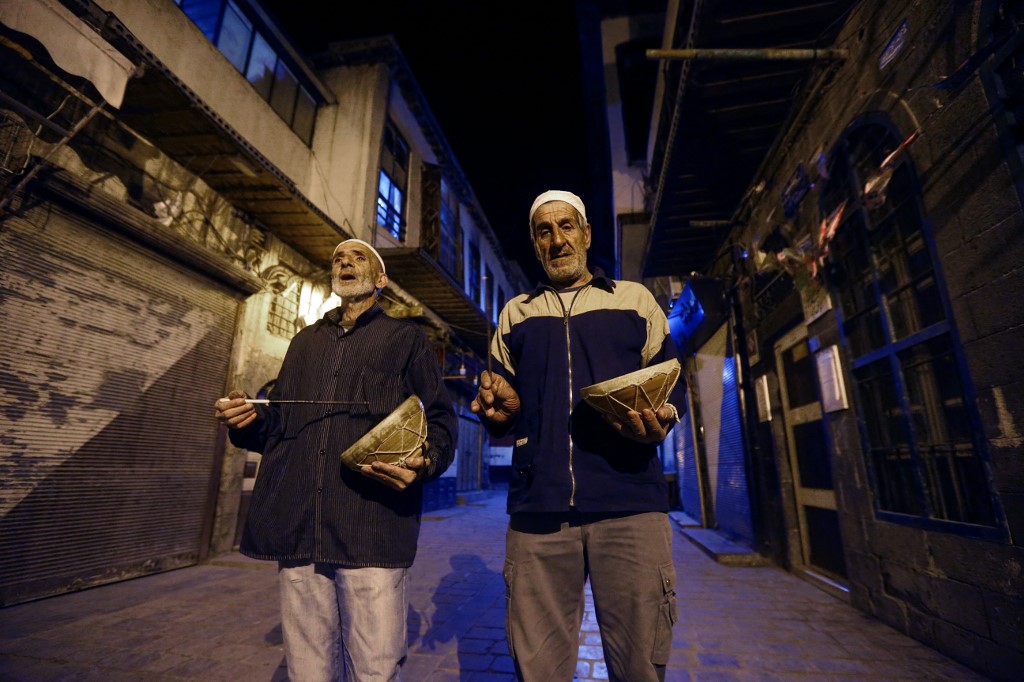 A Damas, les batteurs du ramadan perpétuent la tradition