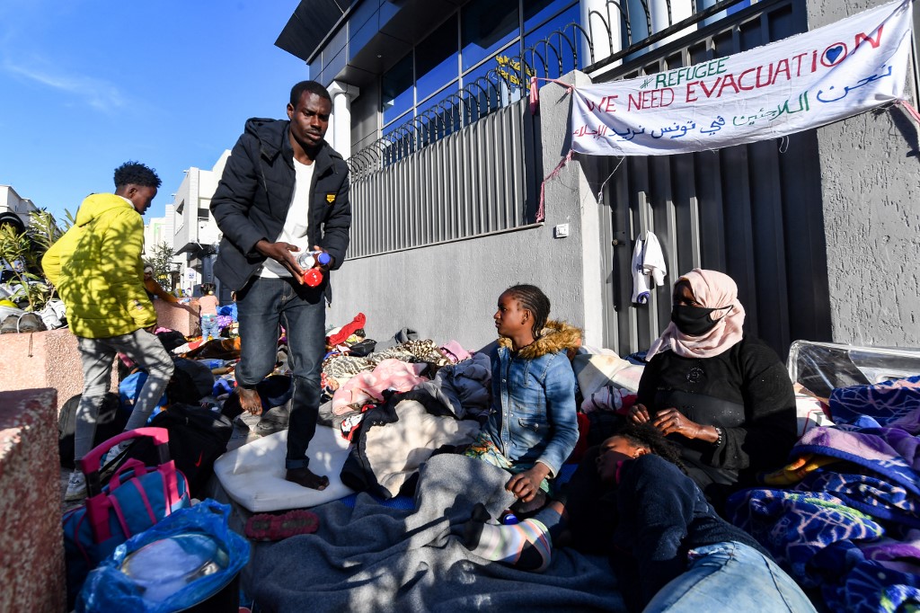 Tunisie: sit-in de réfugiés africains réclamant d'être évacués