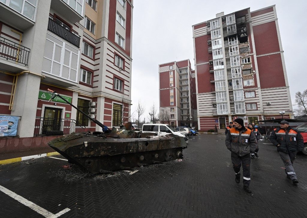 A Roubijné, dans le face à face entre troupes russes et ukrainiennes