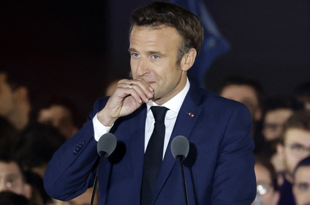 Macron à Cergy pour son 1er déplacement depuis sa réélection