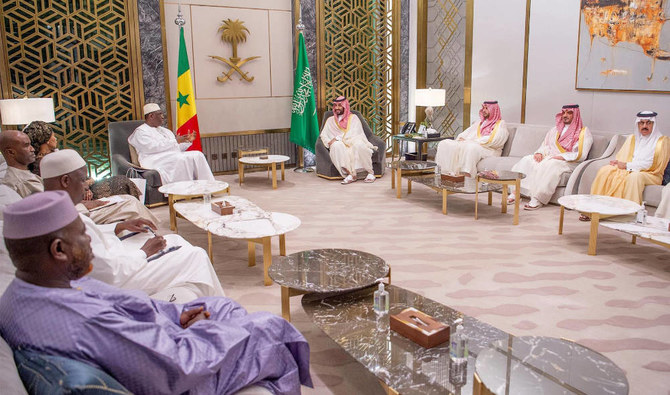 Le prince héritier saoudien reçoit le président sénégalais Macky Sall. (photo fournie)