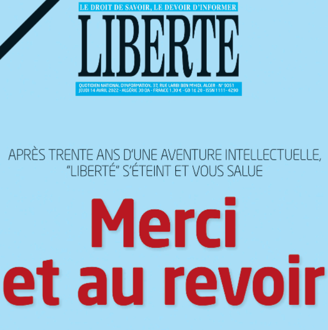 Liberté perdue, un jour triste