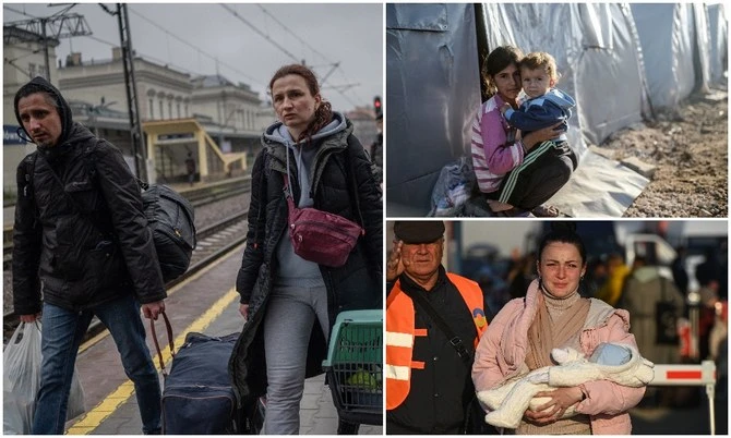 La fuite de personnes hors d'Ukraine, met en évidence la crise mondiale des réfugiés