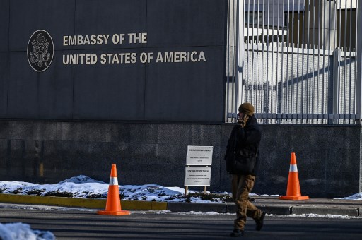 Réouverture de l'ambassade des Etats-Unis à Kiev, fermée depuis trois mois