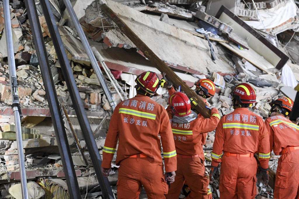 L'effondrement d'un immeuble en Chine a fait 53 morts