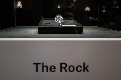 Le plus gros diamant blanc mis aux enchères loin d'atteindre un record