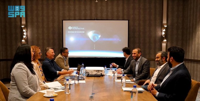 Le président de la Commission spatiale saoudienne, Abdallah Al-Swaha, a tenu plusieurs discussions avec des dirigeants de sociétés spatiales américaines. (SPA)