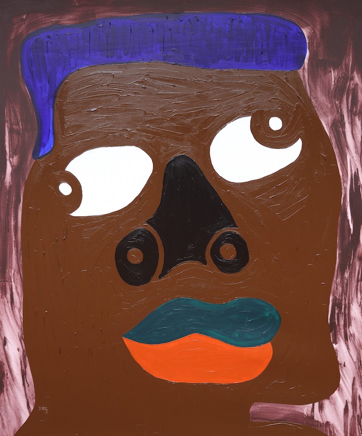Isshaq Ismail, Kwabena, 2021, Acrylique sur toile, 152 x 127 cm. (Photo fournie)