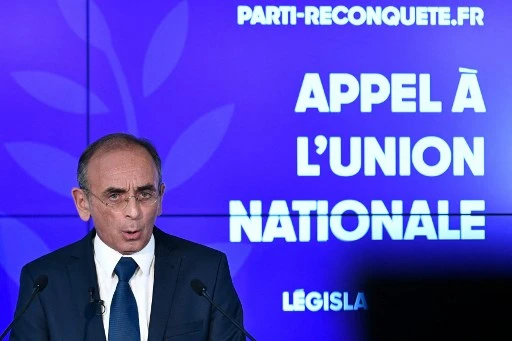 Législatives: Reconquête! d'Eric Zemmour présentera 550 candidats