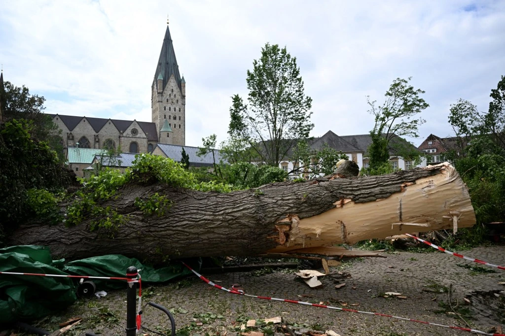 Tempête en Allemagne: un mort et près de 60 blessés