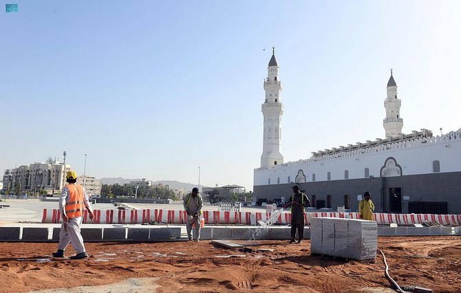 La mosquée historique Quba à Médine en voie d'expansion