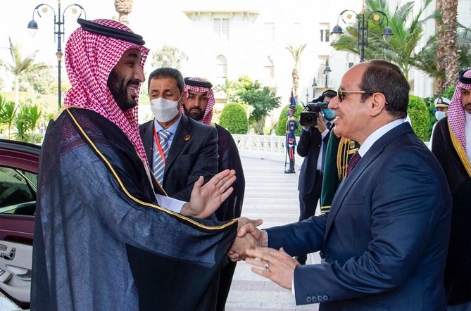 Le président égyptien Al-Sissi reçoit le prince héritier saoudien