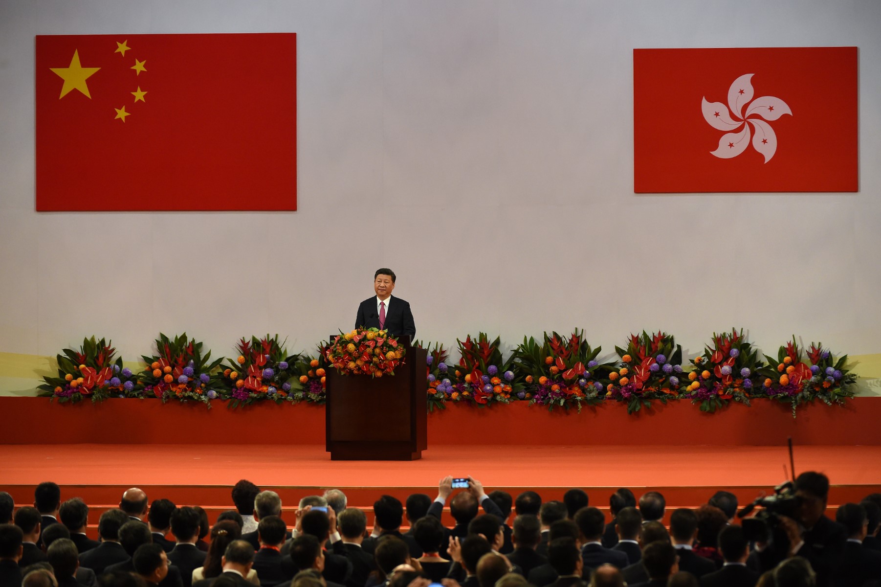 Xi Jinping au 25e anniversaire de la rétrocession de Hong Kong