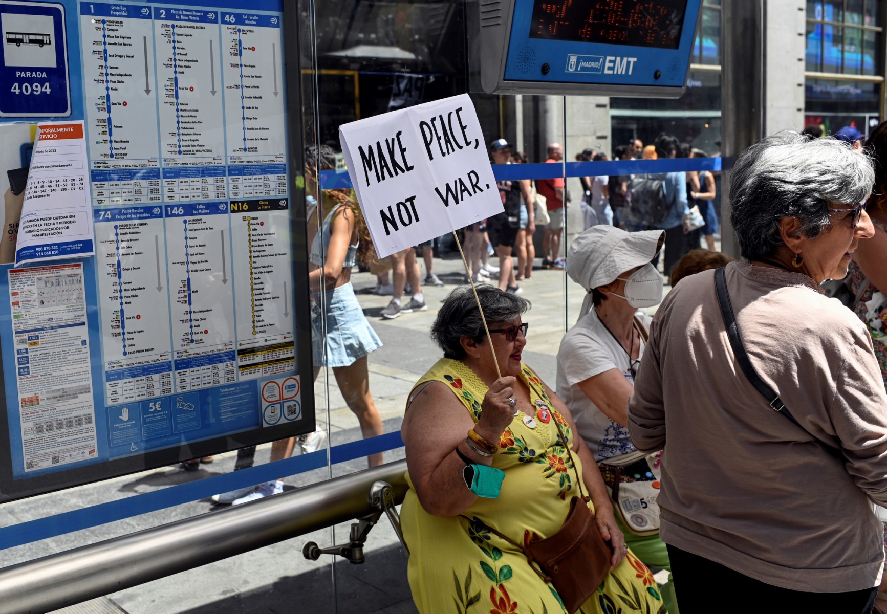 Des milliers de personnes disent «non» à l'Otan à Madrid, ville hôte de son prochain sommet