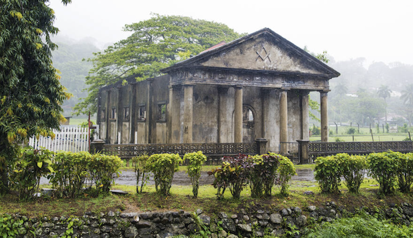 La ville portuaire de Levuka, classée au patrimoine historique de l’Unesco, frappée par un cyclone tropical en février 2016 (Ko Hon Chiu Vincent, Unesco)