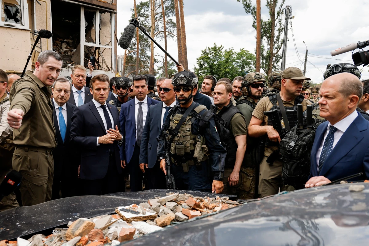Macron, Scholz et Draghi en visite de «soutien» en Ukraine, avant une décision cruciale de l'UE