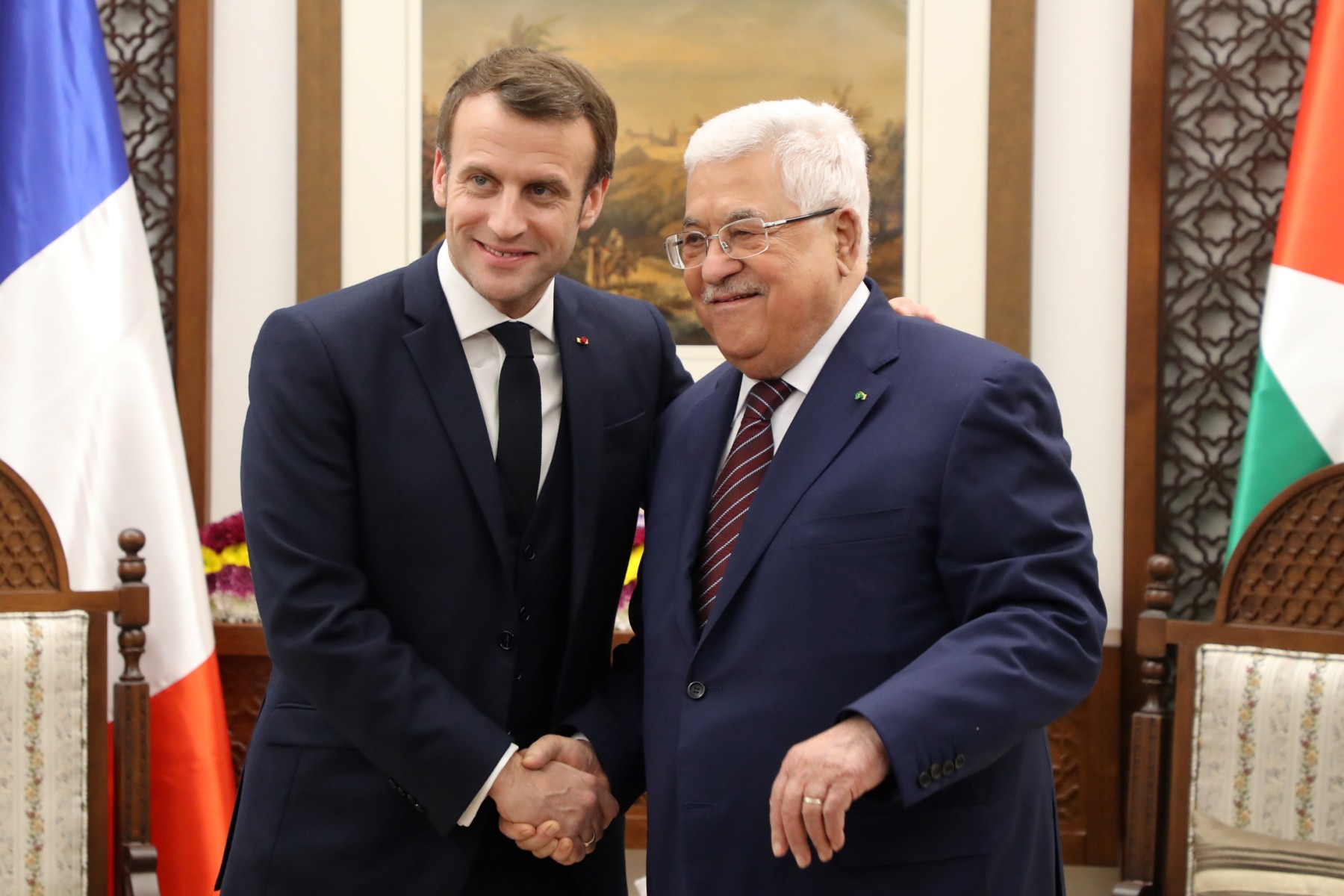 Macron reçoit Abbas pour discuter du processus de paix