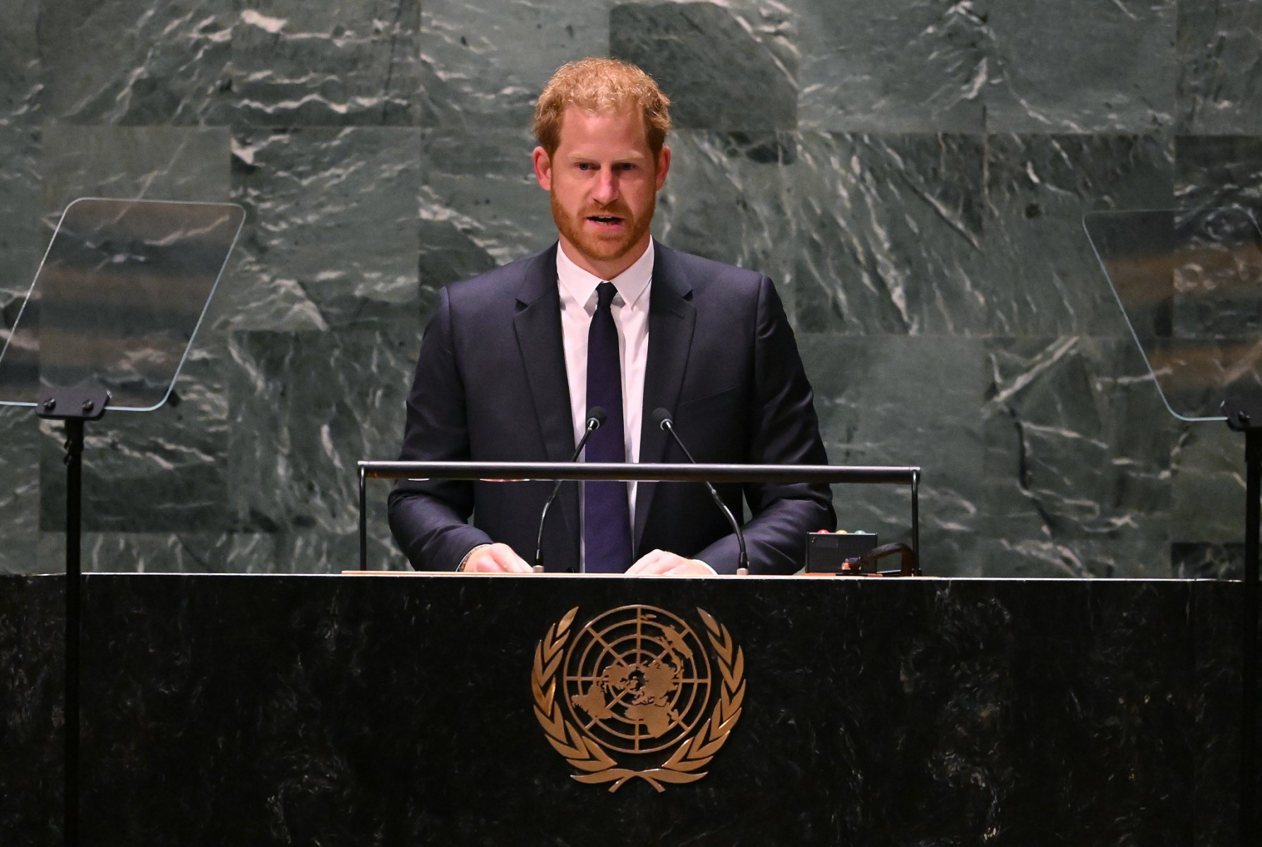 «Notre monde est à nouveau en feu», dénonce le prince Harry à l'ONU