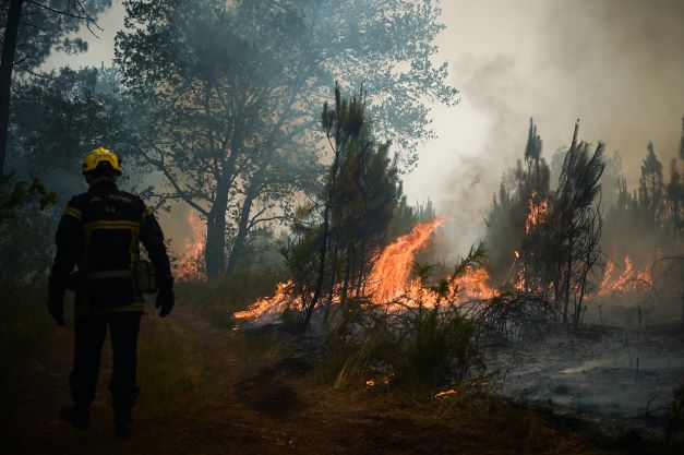 Incendies en Gironde: le gardé à vue a déjà été entendu pour des faits similaires