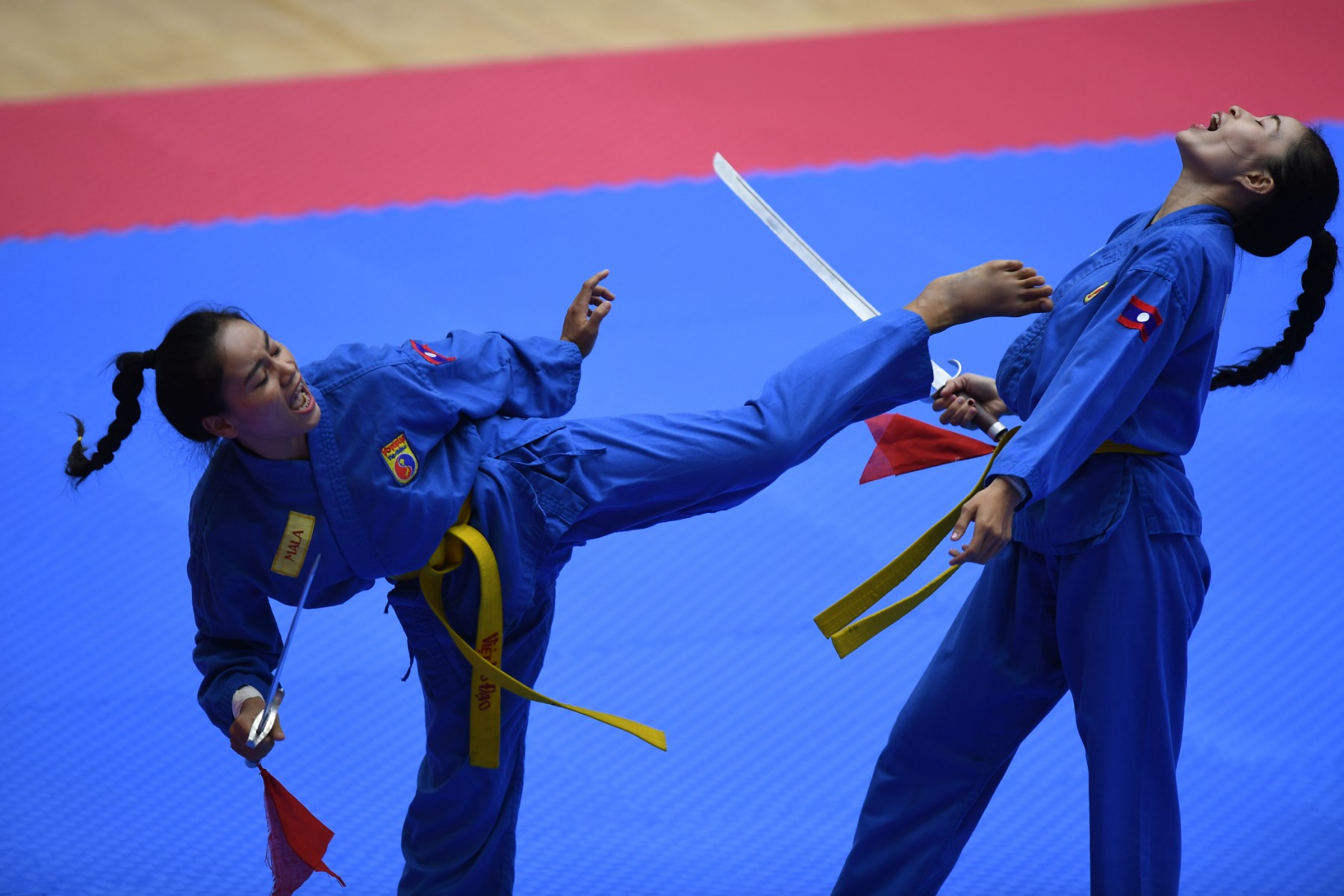 Sabres, roulades et ciseaux volants: le vovinam vietvodao débarque à Paris