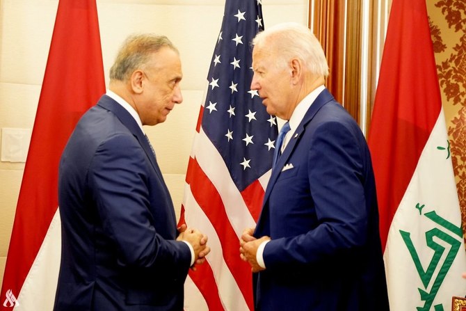 Cette déclaration a été faite lors d'une conférence de presse dans la ville de Djeddah, à la suite d'une rencontre entre le président Biden et M. Al-Kadhimi. (AFP)