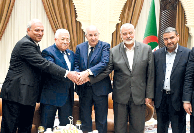 Tebboune réunit Mahmoud Abbas et Ismaïl Haniyeh