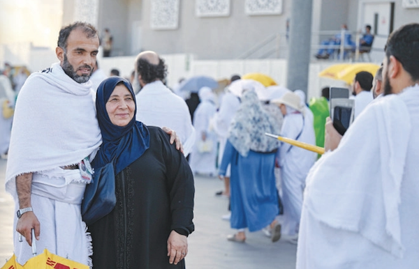 Près d'un million de pèlerins ont célébré l’Aïd samedi et continueront d’accomplir les rites du Hajj. (Photo AN/Basheer Saleh)