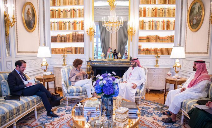 Mohammed ben Salmane rencontre la Directrice générale de l'Unesco