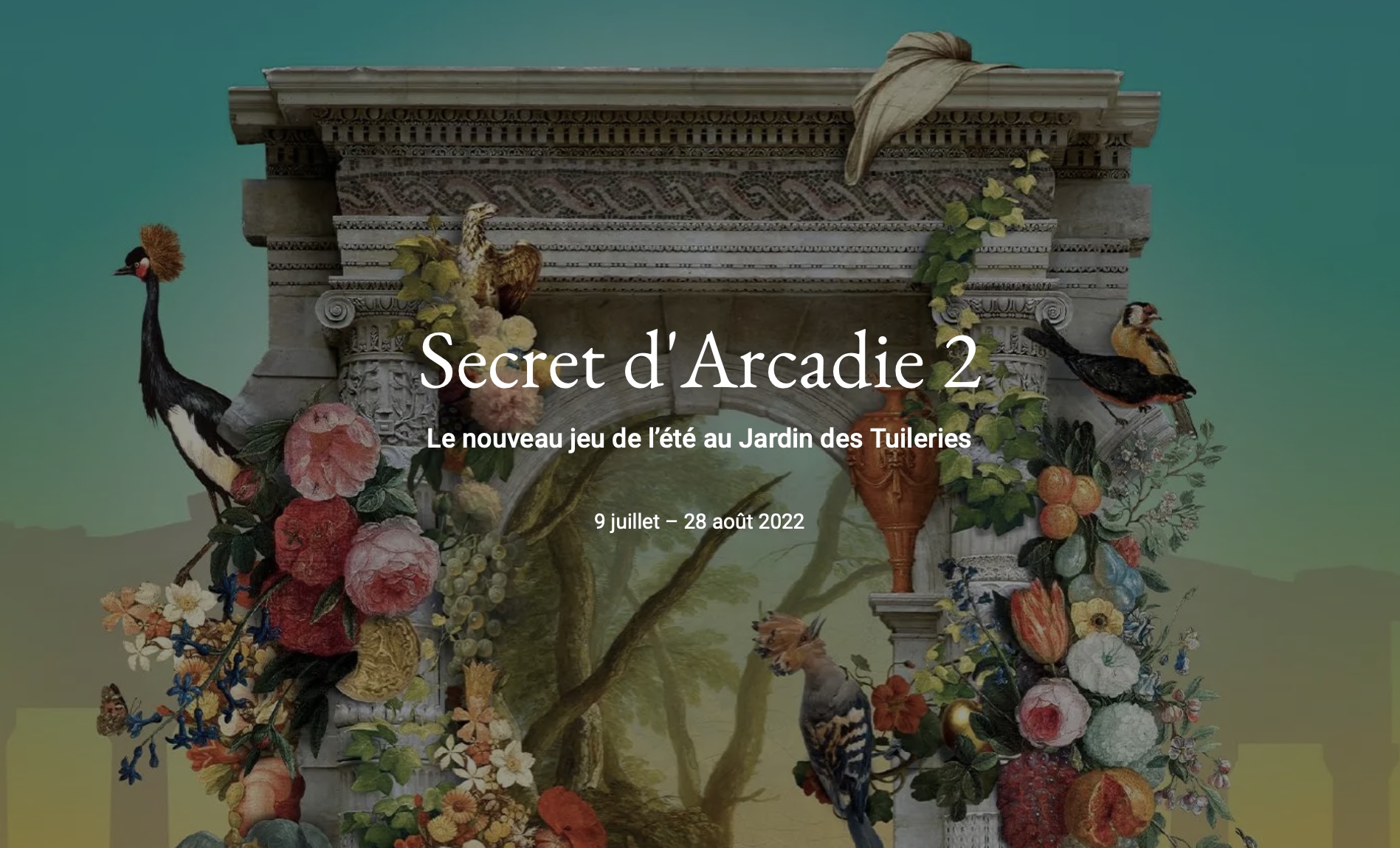 Secret d'Arcadie 2 : Le nouveau jeu de l’été au Jardin des Tuileries