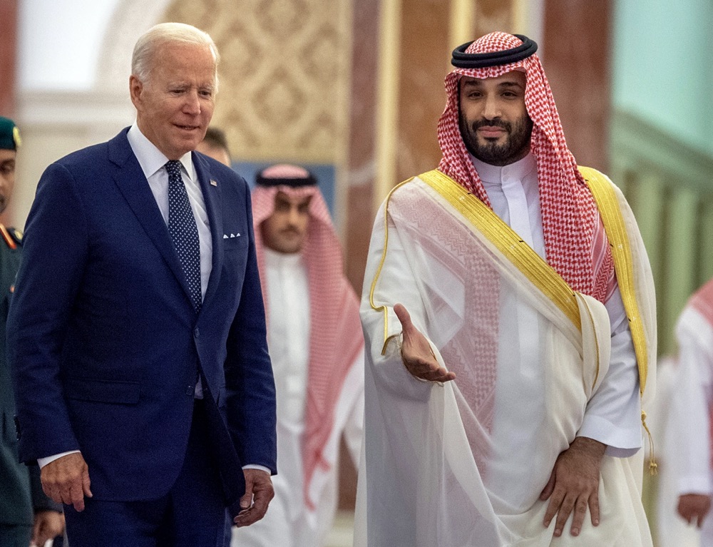 Joe Biden a rencontré le prince héritier Mohammed ben Salmane. (SPA)