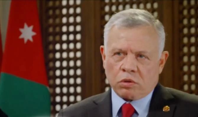 Le roi Abdallah II de Jordanie. (Capture d’écran, CNBC)