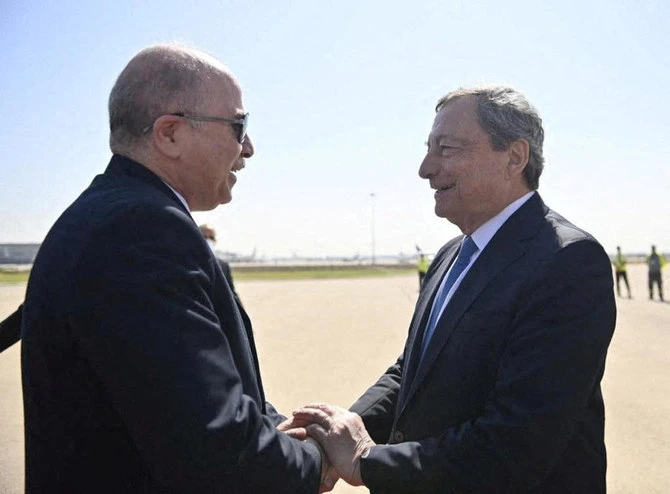 Mario Draghi à Alger pour sceller l'augmentation de la fourniture de gaz