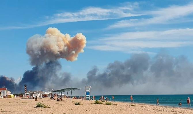 Il s'agit de la deuxième attaque au drone contre l'état-major de la Flotte russe de la mer Noire à Sébastopol en moins d'un mois (Photo, AP)