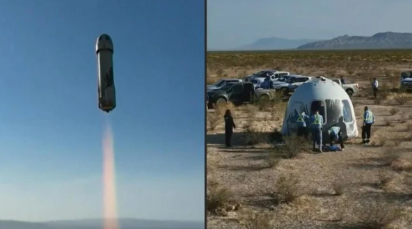 Blue Origin a envoyé la première Egyptienne et le premier Portugais dans l'espace