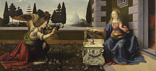 L’ « Annonciation » de Léonard de Vinci, œuvre du catalogue NFT de Cinello (fournie)
