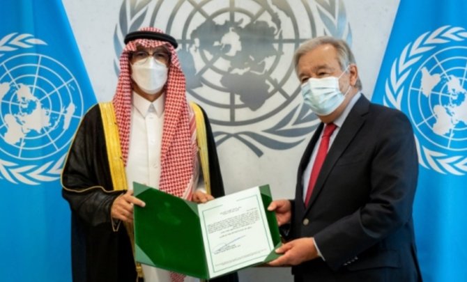 Le nouvel ambassadeur saoudien, Abdelaziz al-Wasel, présente ses lettres de créance au secrétaire général de l’ONU