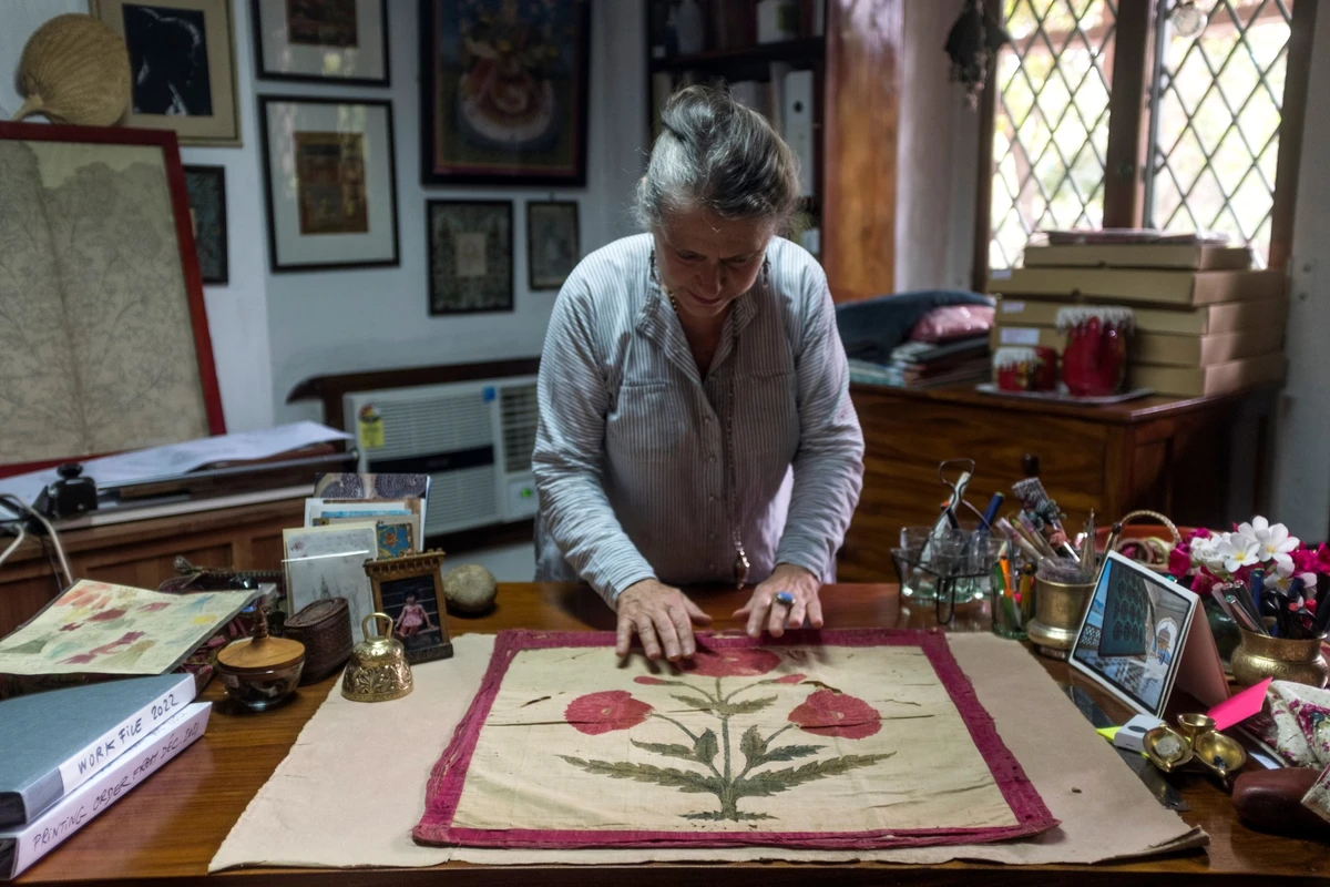 Inde : l'impression à la planche, «le grand trésor» d'une créatrice de textiles