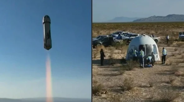 Blue Origin a envoyé la première Egyptienne et le premier Portugais dans l'espace
